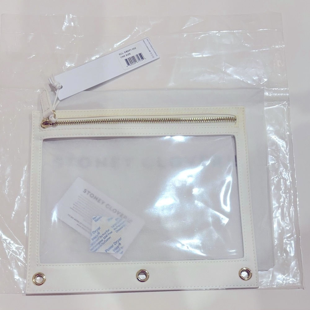 ✨Stoney Clover Clear Flat Pencil Case